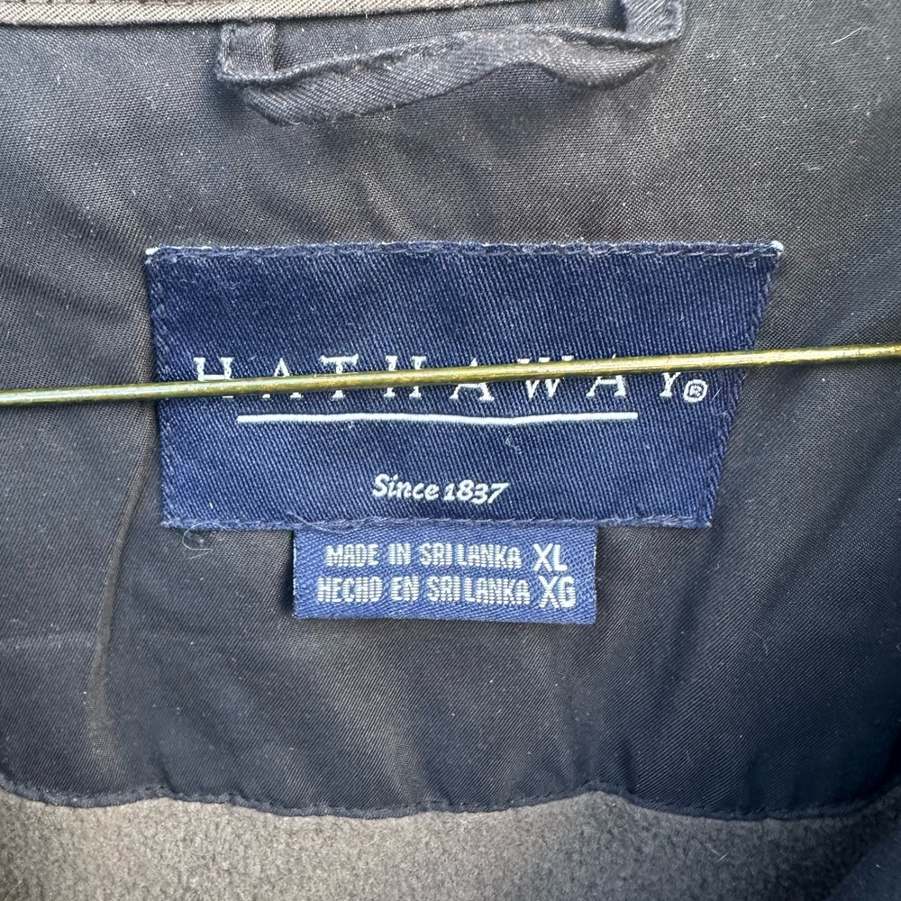 EUC- Hathaway Men’s‎ Zip up Fleece lined Jacket- XL - Picture 4 of 12
